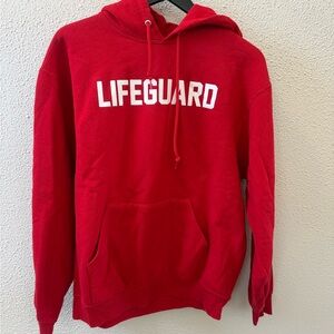Lifeguard Red Hoodie Sweatshirt